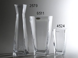 conical square vases