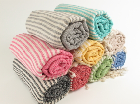 basket view turkish towel