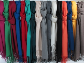 cotton/viscose scarves 