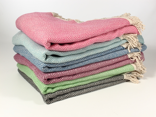 Diamond Round Turkish Towel